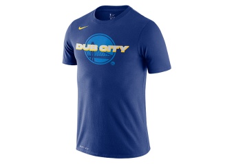 NIKE NBA GOLDEN STATE WARRIORS MANTRA DRY TEE RUSH BLUE