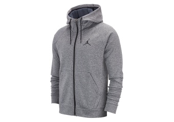 NIKE AIR JORDAN 23 ALPHA THERMA FLEECE HOODIE CARBON HEATHER