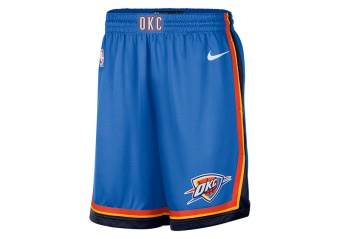 NIKE NBA OKLAHOMA CITY THUNDER SWINGMAN ROAD SHORTS SIGNAL BLUE