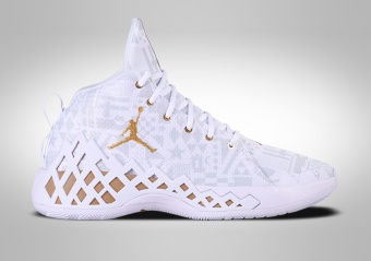 NIKE AIR JORDAN JUMPMAN DIAMOND MID WHITE METALLIC GOLD