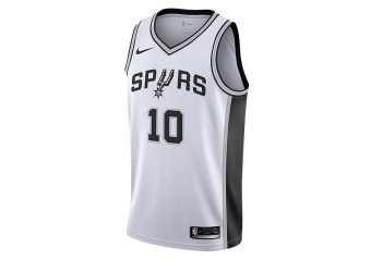 NIKE NBA SAN ANTONIO SPURS DEMAR DEROZAN SWINGMAN HOME JERSEY WHITE