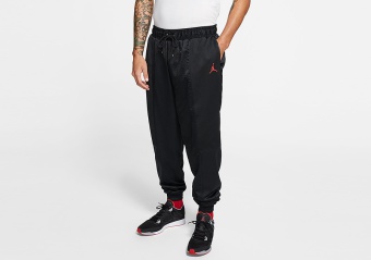 NIKE AIR JORDAN WINGS FLIGHT SUIT PANTS BLACK