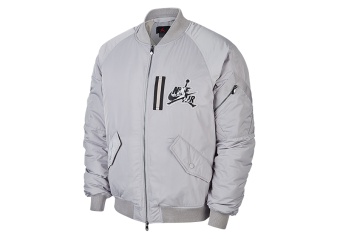 NIKE AIR JORDAN WINGS MA-1 JACKET ATMOSPHERE GREY