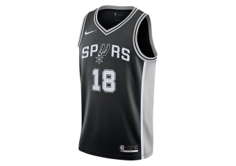 NIKE NBA SAN ANTONIO SPURS MARCO BELINELLI SWINGMAN ROAD JERSEY BLACK