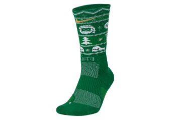 NIKE ELITE CHRISTMAS CREW SOCKS CLOVER