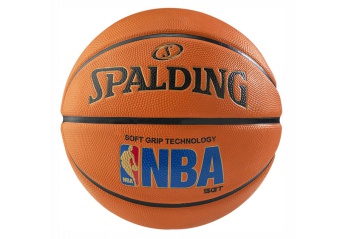 SPALDING NBA LOGOMAN SOFT GRIP SIZE 7 AMBER
