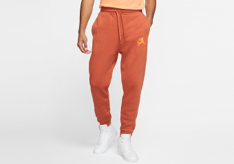 NIKE AIR JORDAN JUMPMAN CLASSICS FLEECE PANTS DARK RUSSET