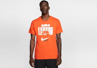 NIKE LEBRON DRI-FIT TEE TEAM ORANGE