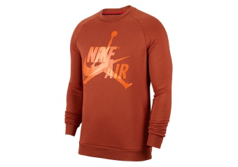 NIKE AIR JORDAN JUMPMAN CLASSICS CREW DARK RUSSET