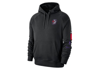 NIKE NBA TORONTO RAPTORS COURTSIDE HOODIE BLACK