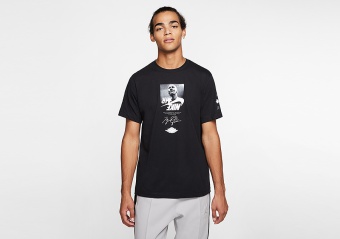 NIKE AIR JORDAN THE MAN CREW TEE BLACK