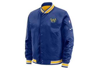 NIKE NBA GOLDEN STATE WARRIORS COURTSIDE JACKET RUSH BLUE