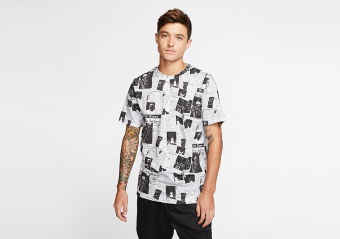 NIKE AIR JORDAN RIVALS PRINTED TEE WHITE