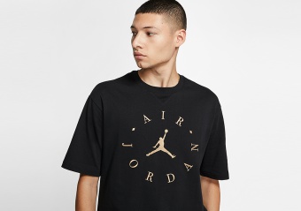 NIKE AIR JORDAN GRAPHIC TEE BLACK