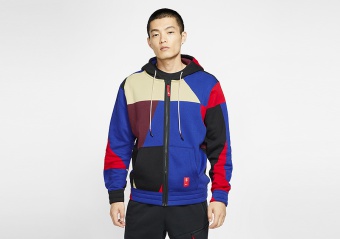 NIKE KYRIE BASKETBALL FULL-ZIP HOODIE DEEP ROYAL BLUE