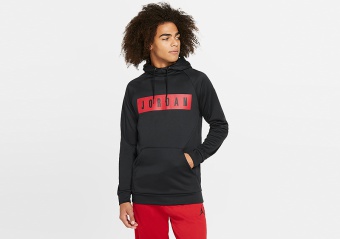 NIKE AIR JORDAN THERMA 23 ALPHA HOODIE BLACK