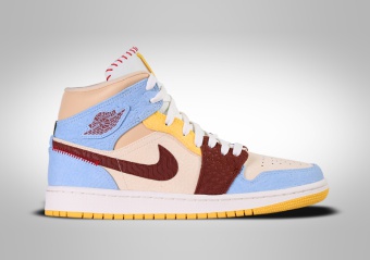 NIKE AIR JORDAN 1 RETRO MID SE FEARLESS MAISON CHATEAU ROUGE