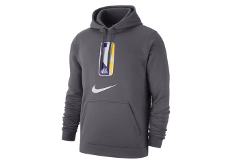 NIKE NBA N31 PULLOVER FLEECE HOODIE DARK GREY HEATHER