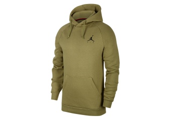 NIKE AIR JORDAN JUMPMAN FLEECE PULLOVER HOODIE THERMAL GREEN