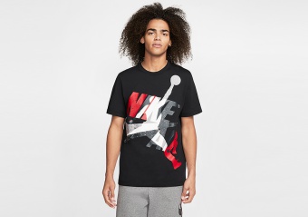NIKE AIR JORDAN JUMPMAN CLASSICS CREW TEE BLACK