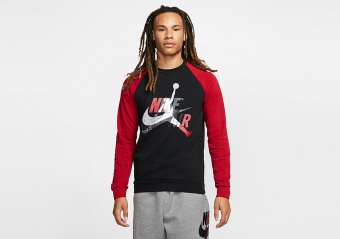 NIKE AIR JORDAN JUMPMAN CLASSICS CREW BLACK