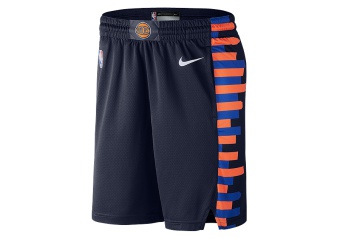 NIKE NBA NEW YORK KNICKS CITY EDITION SWINGMAN SHORTS COLLEGE NAVY