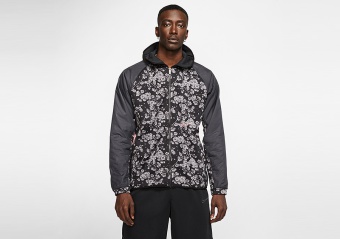 NIKE IN BLOOM THERMA CITY EXPLOTARION HOODIE BLACK