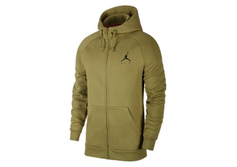 NIKE AIR JORDAN JUMPMAN FLEECE HOODIE THERMAL GREEN