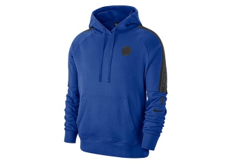 NIKE NBA GOLDEN STATE WARRIORS COURTSIDE HOODIE RUSH BLUE