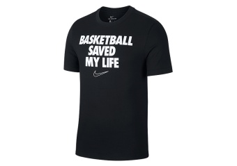 NIKE 'BASKETBALL SAVED MY LIFE' DRY TEE BLACK