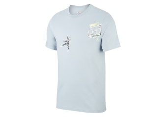 NIKE AIR JORDAN MJ PHOTO WING IT TEE OBSIDIAN MIST