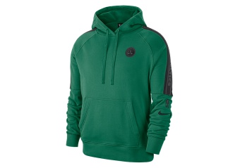 NIKE NBA BOSTON CELTICS COURTSIDE PULLOVER HOODIE CLOVER