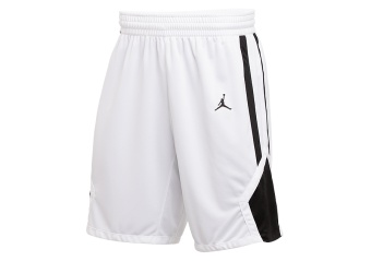 NIKE AIR JORDAN STOCK BASKETBALL SHORTS TEAM WHITE
