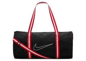 NIKE HERITAGE THROWBACK BASKETBALL DUFFEL BAG BLACK