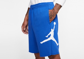 NIKE AIR JORDAN JUMPMAN LOGO FLEECE SHORTS GAME ROYAL