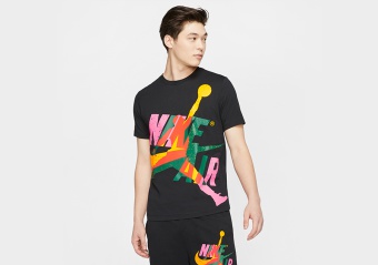 NIKE AIR JORDAN JUMPMAN CLASSICS CREW TEE BLACK
