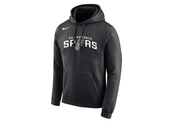 NIKE NBA SAN ANTONIO SPURS LOGO HOODIE BLACK