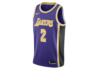 NIKE NBA LOS ANGELES LAKERS LONZO BALL SWINGMAN JERSEY FIELD PURPLE