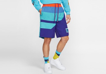 NIKE FLIGHT SHORTS TEAL NEBULA