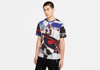 NIKE AIR JORDAN BRAND PHOTO TEE WHITE