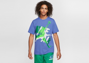 NIKE AIR JORDAN JUMPMAN CLASSICS CREW TEE RUSH VIOLET