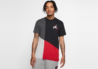 NIKE AIR JORDAN JUMPMAN CLASSICS MASHUP TEE BLACK