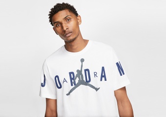 NIKE AIR JORDAN BRAND STRETCH TEE WHITE