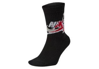 NIKE AIR JORDAN LEGACY CREW SOCKS BLACK