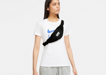 NIKE BB HERITAGE SWOOSH HIP PACK FLY BLACK