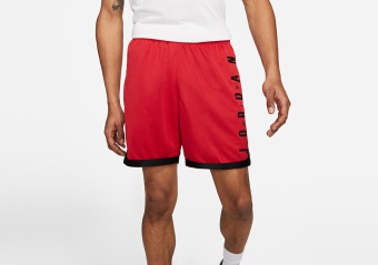 NIKE AIR JORDAN JUMPMAN GRAPHIC KNIT SHORTS GYM RED