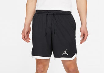 NIKE AIR JORDAN DRI-FIT KNIT SHORTS BLACK