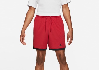 NIKE AIR JORDAN DRI-FIT KNIT SHORTS GYM RED