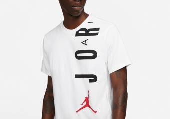 NIKE AIR JORDAN STRETCH CREW TEE WHITE