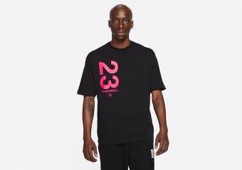 NIKE AIR JORDAN 23 ENGINEERED WORDMARK CREW TEE BLACK